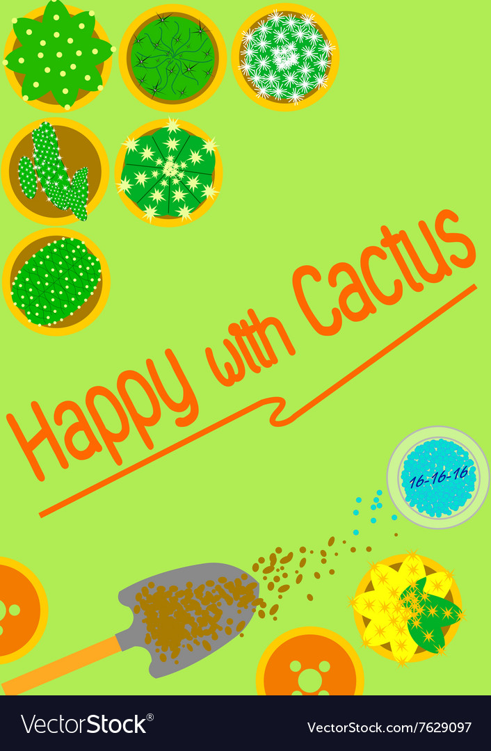 Graphics background cactus