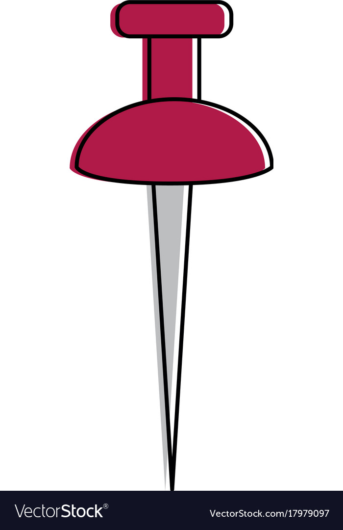 Pin pointer location isolated icon