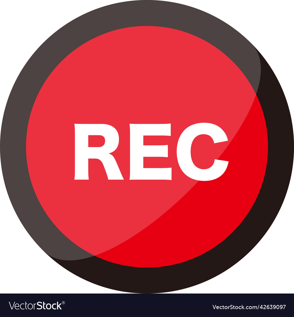 Recording button red icon
