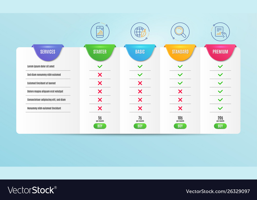 Search graph phone and environment day icons set vector image Search graph phone and environment day icons set