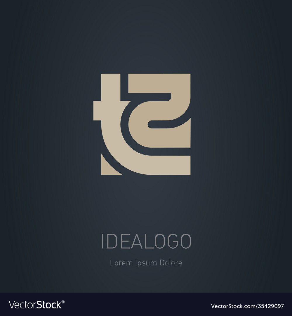 T2 - logotype design element or icon monogram t