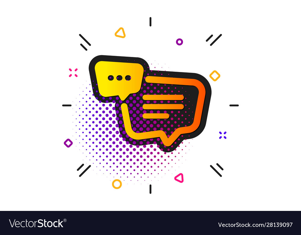 Text message icon chat comment sign speech