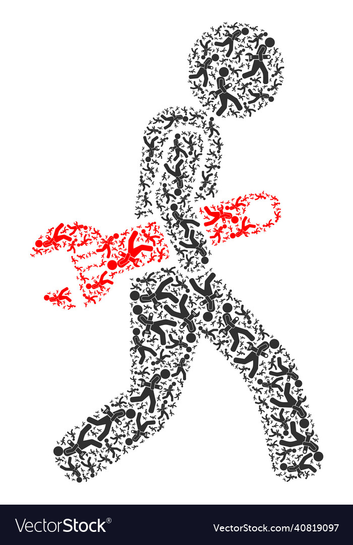 Thief steal spanner recursive icon composition Vector Image Thief steal spanner recursive icon composition