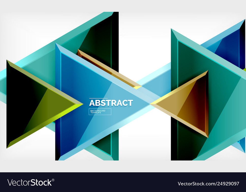 Triangular low poly background design Vector Image Triangular low poly background design