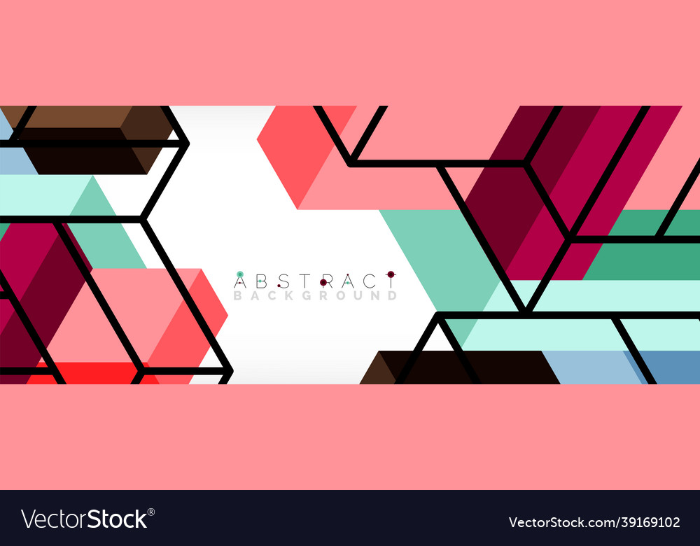 Abstract background 3d cubes cubic elements vector image Abstract background 3d cubes cubic elements