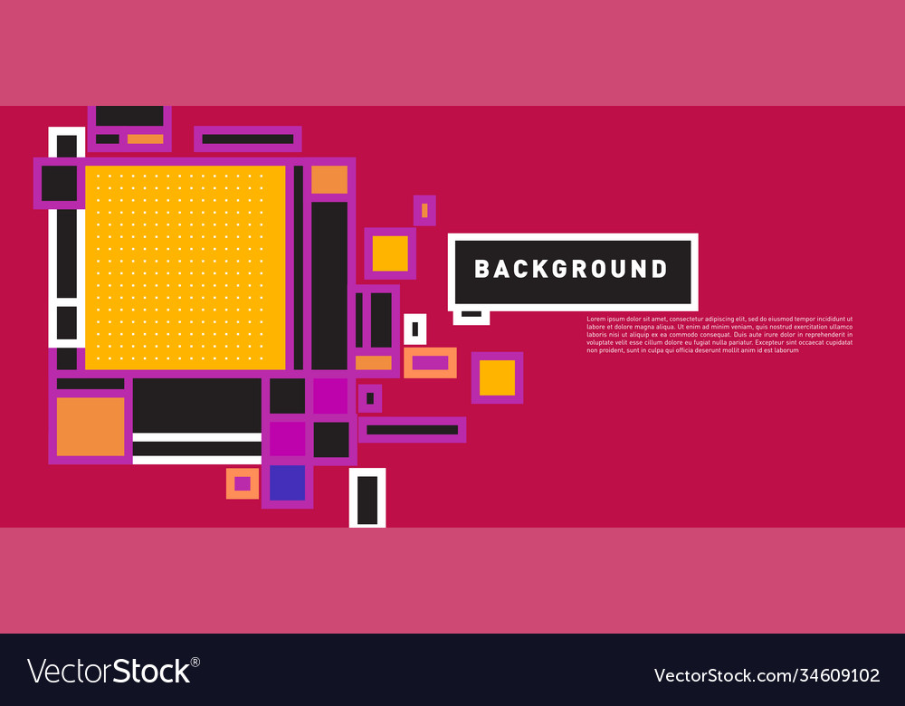 Abstract colorful rectangle background for banner