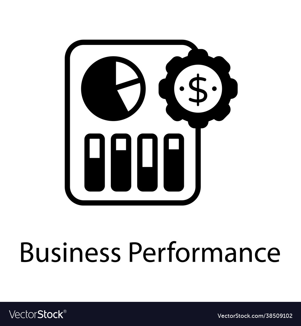 Business performance Royalty Free Vector Image