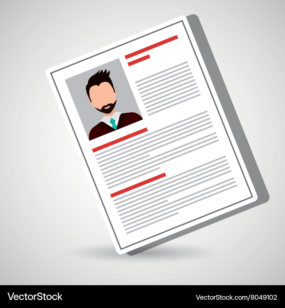 Curriculum vitae design Royalty Free Vector Image