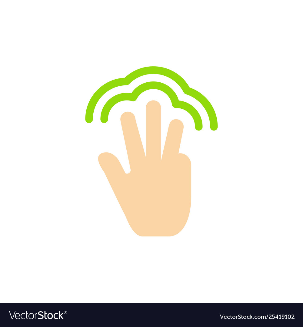 Fingers gestures hand interface multiple touch Vector Image Fingers gestures hand interface multiple touch
