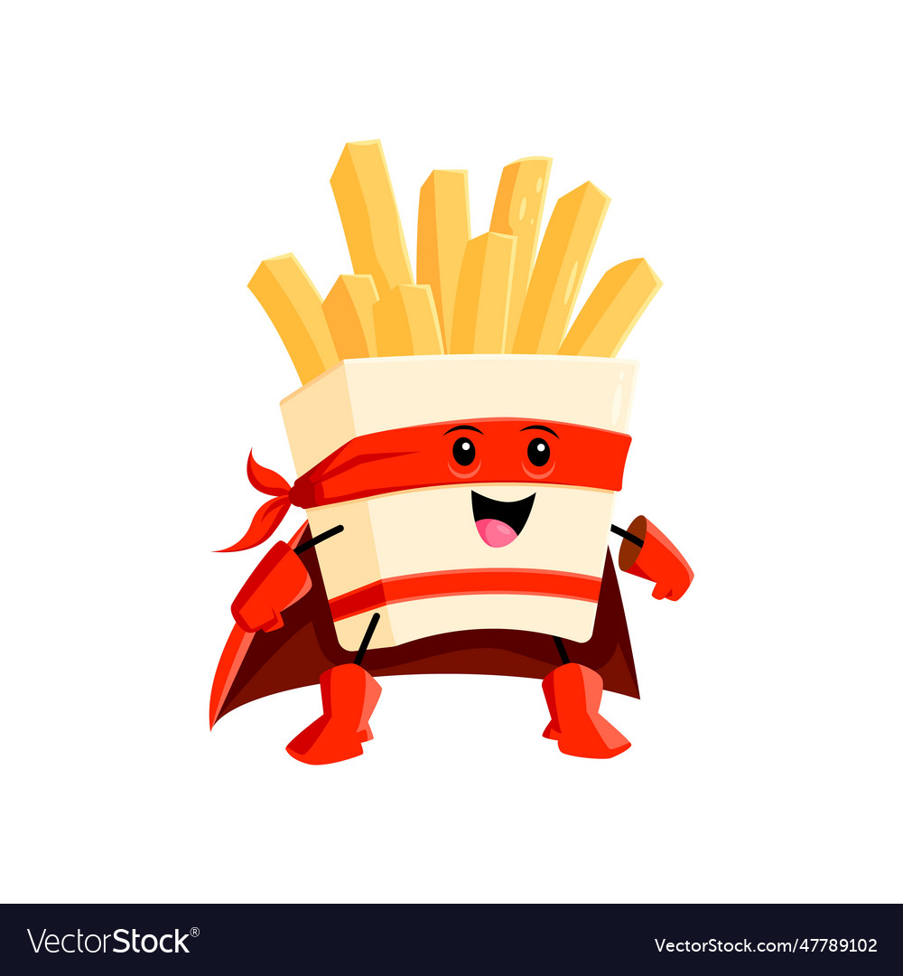 Französisch Fry Superhero