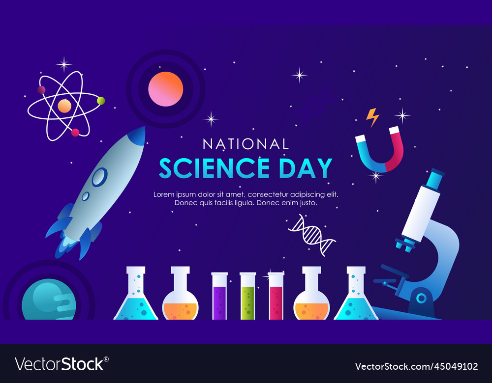 Gradient science twitch background design template