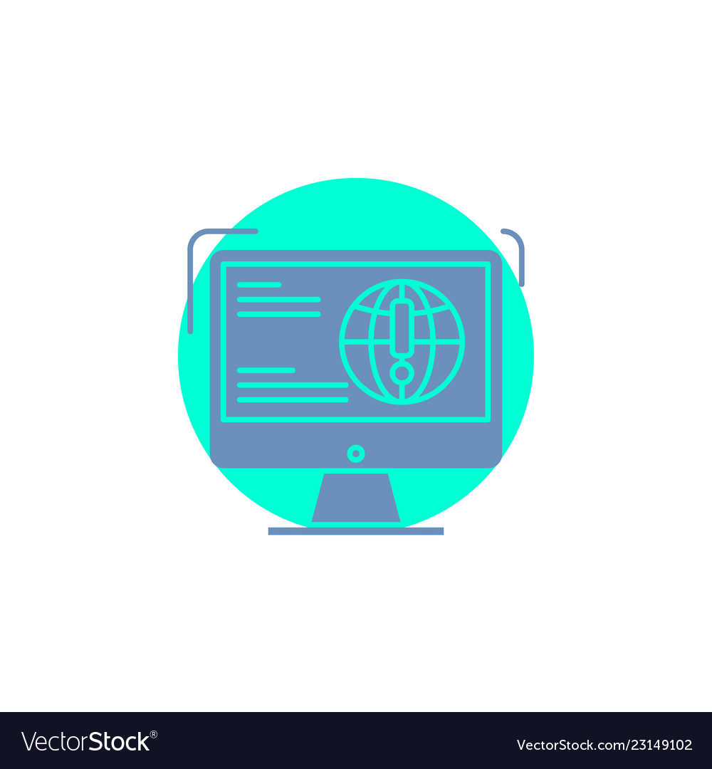 Information content development website web glyph Vector Image Information content development website web glyph