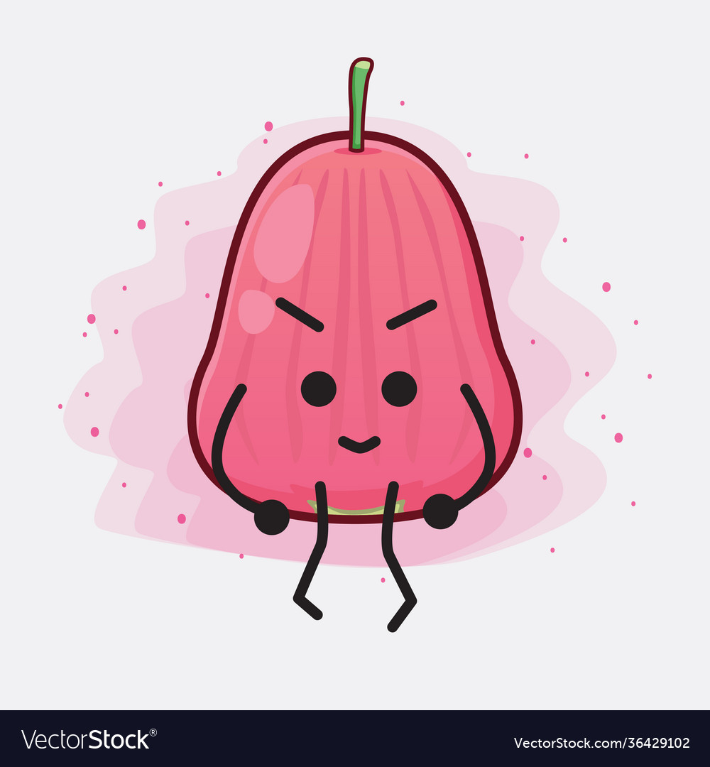 Java apple fruit cute character with simple face
