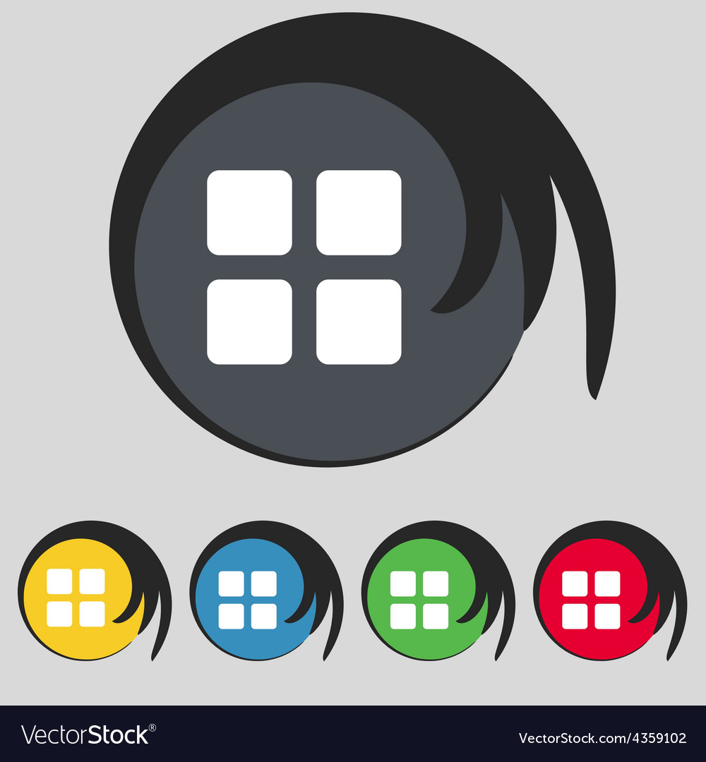List menu content view options icon sign symbol