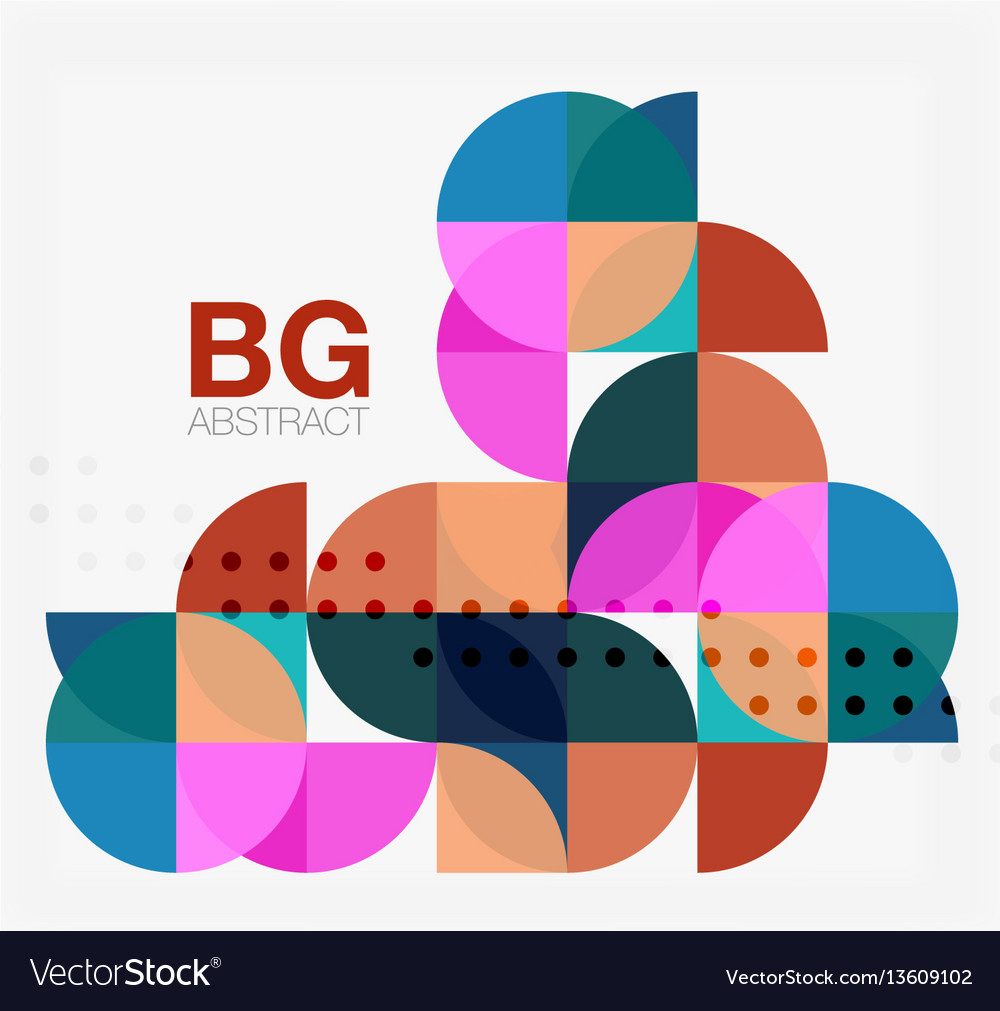 Minimalistic circle composition background vector image Minimalistic circle composition background