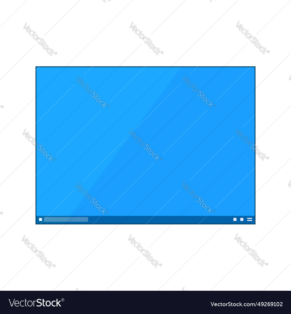 Mockup of desktop or program window isolated
