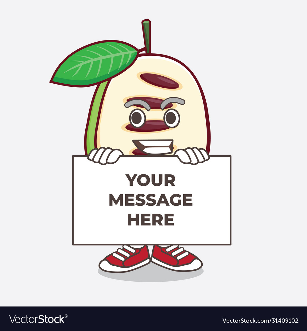 Pawpaw fruit cartoon mascot character with funny Vector Image Pawpaw fruit cartoon mascot character with funny Vector Image