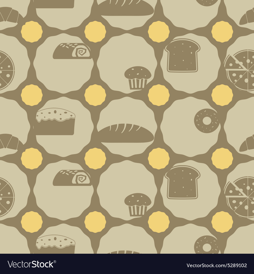 Seamless background with bakery