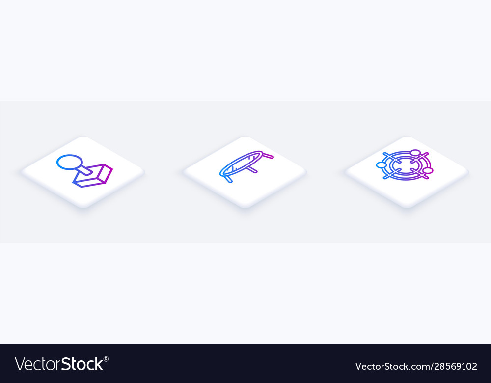 Set isometric line joystick for arcade machine Vector Image Set isometric line joystick for arcade machine