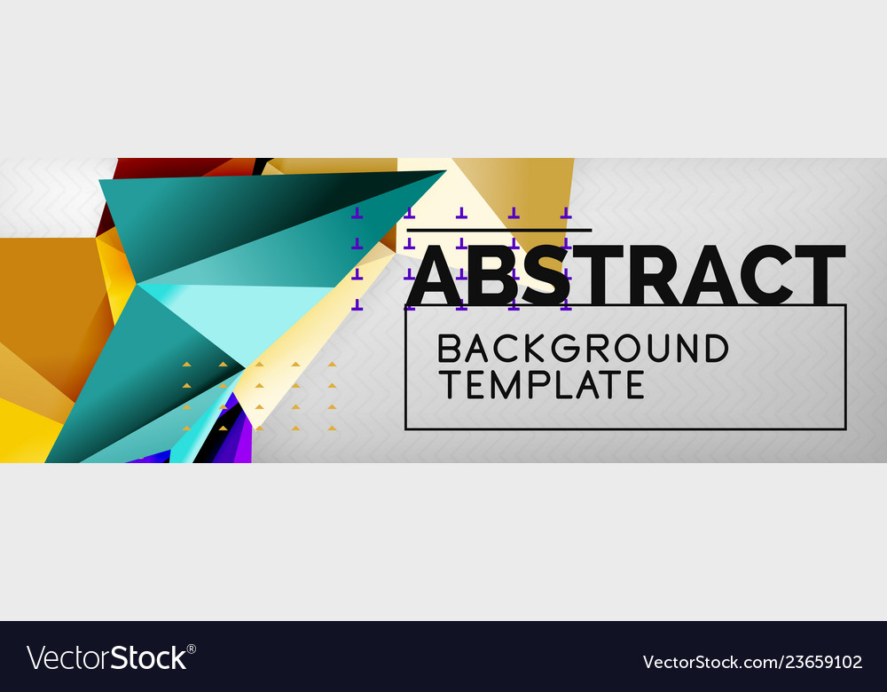 Triangles background techno template