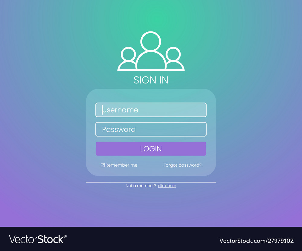 User Login Form - Sign-In Template
