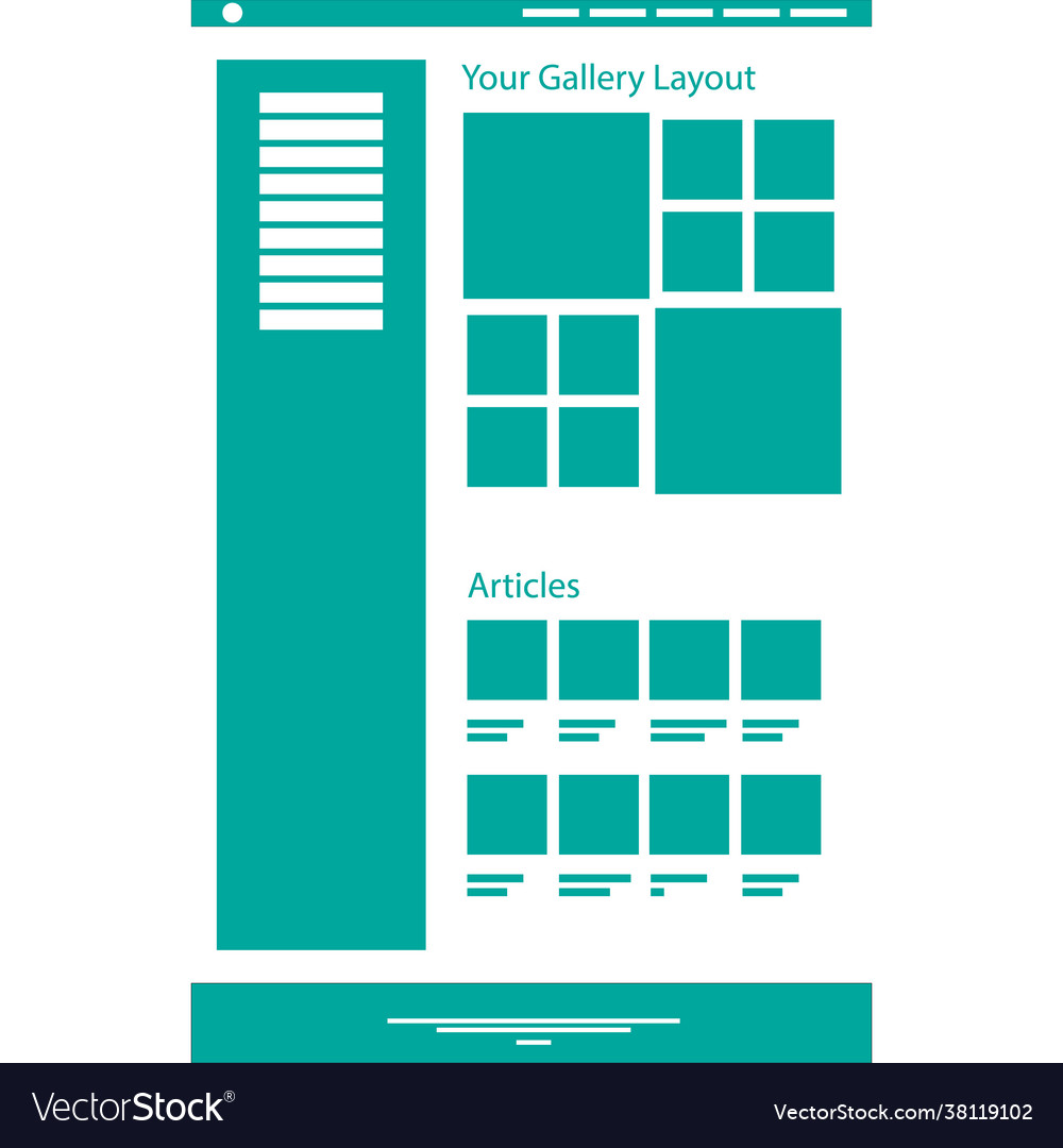 Web layout design business template