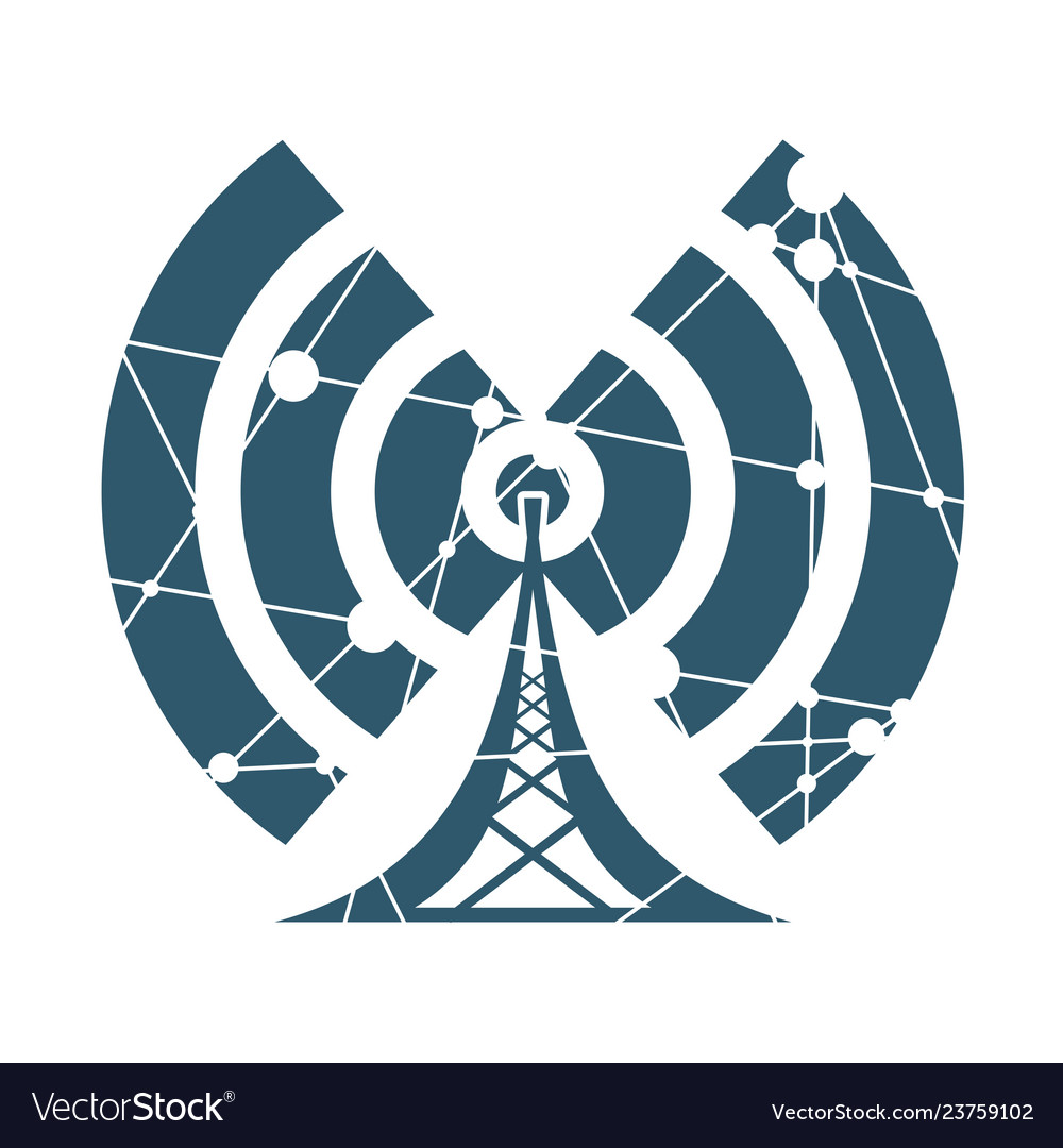 Wi fi wireless network symbol Royalty Free Vector Image