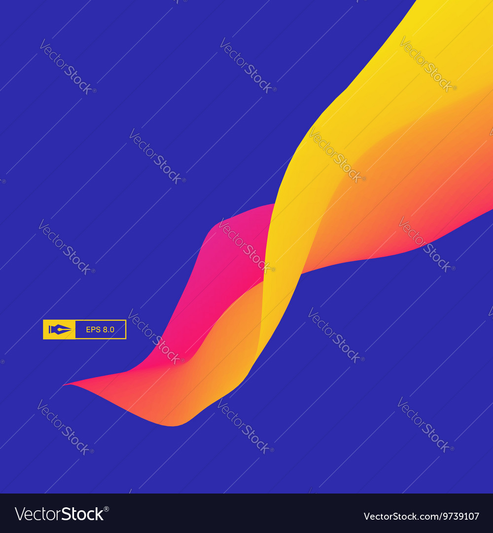 3d wavy background dynamic effect abstract design