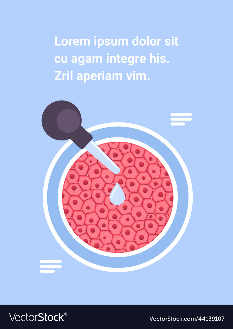 Adding drop of liquid from flask in petri dish Vector Image Adding drop of liquid from flask in petri dish