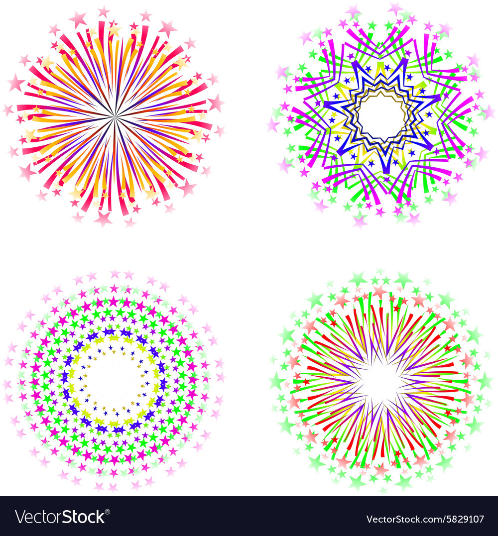 Background design with abstract fireworks