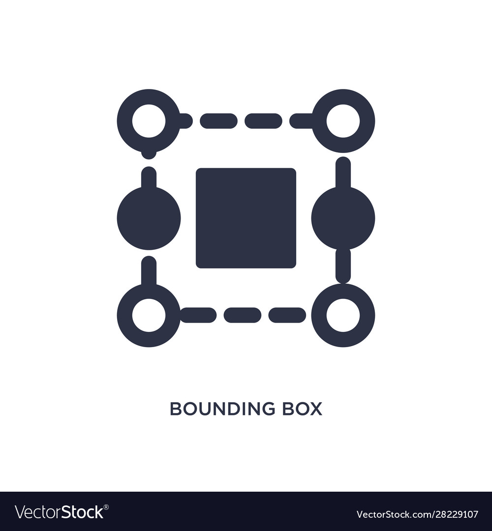 Bounding box icon on white background simple