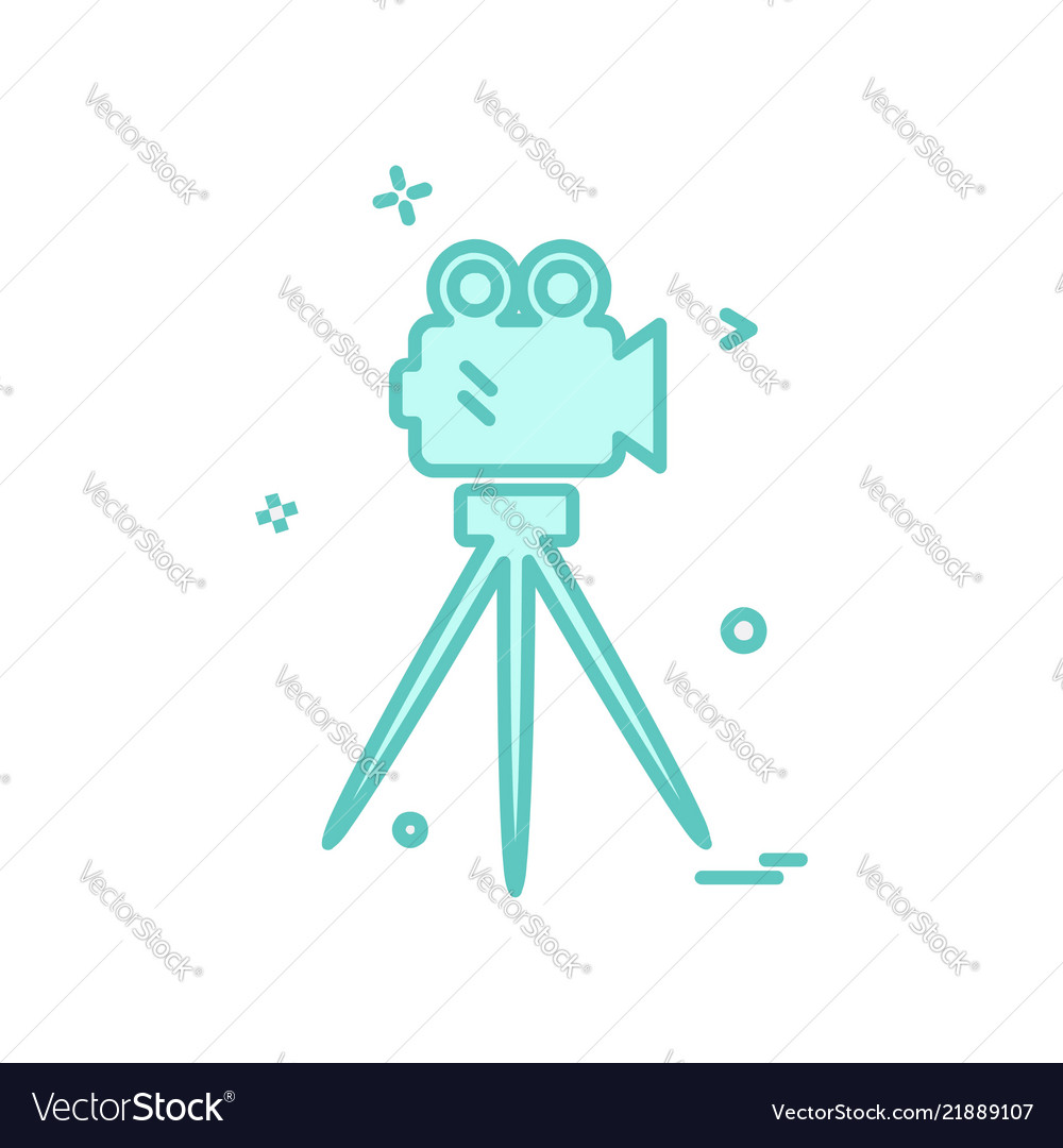 Camcoder icon design Vector Image Camcoder icon design
