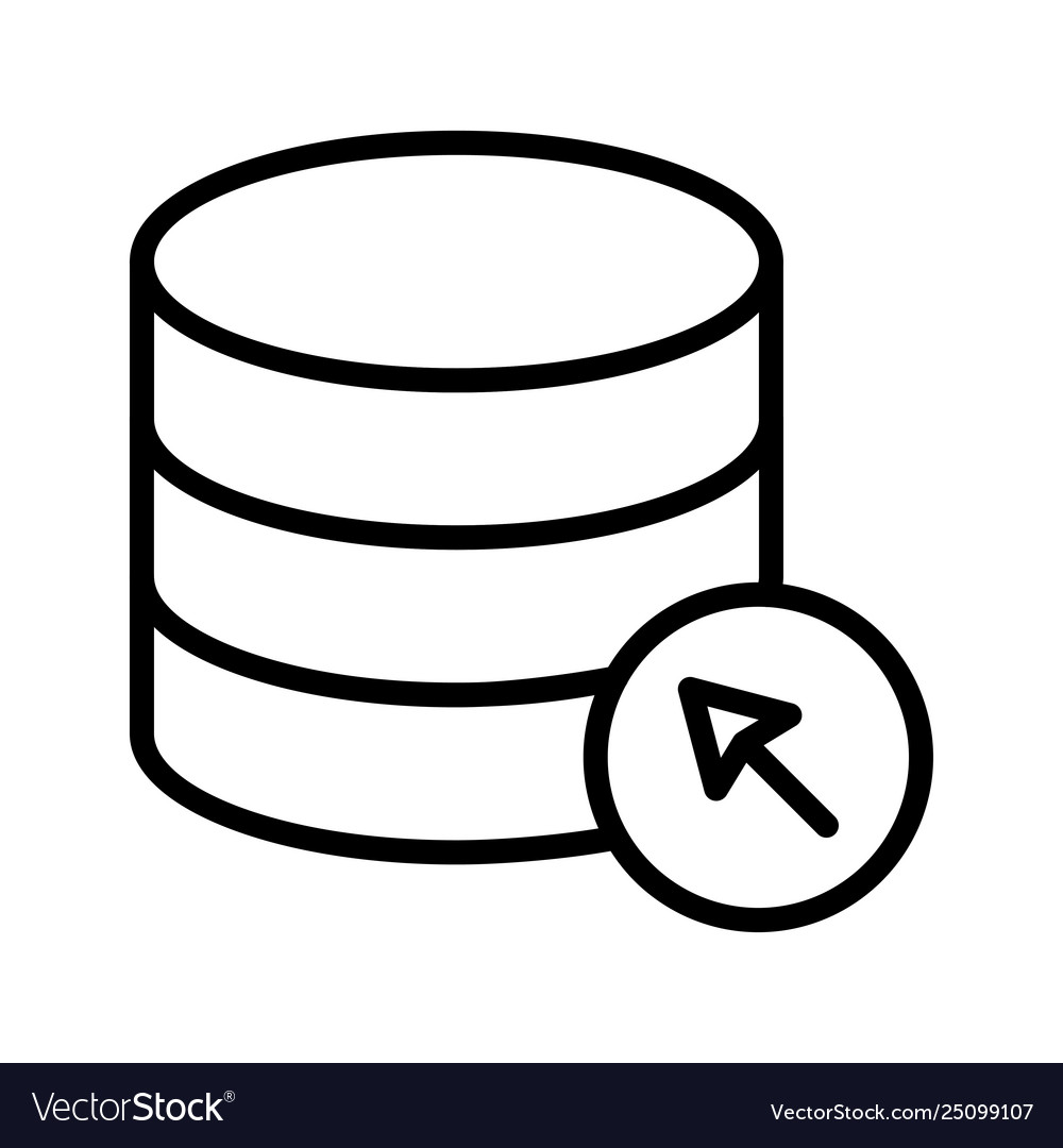 Click server vector image Click server