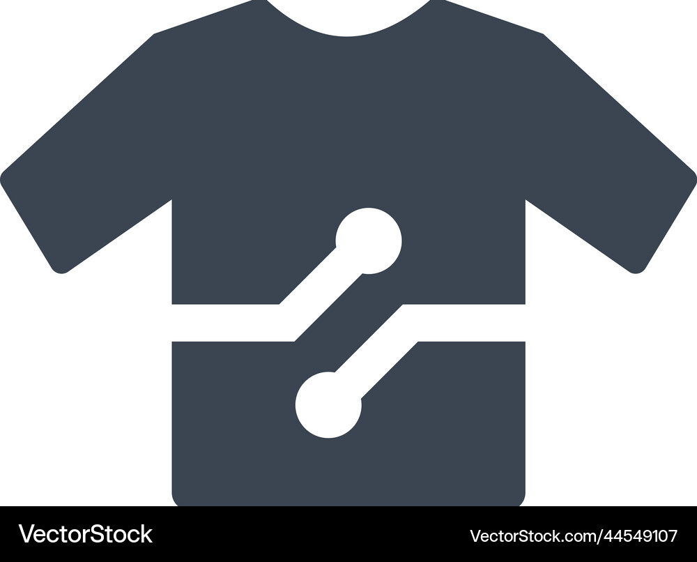 Digital clothes icon Royalty Free Vector Image