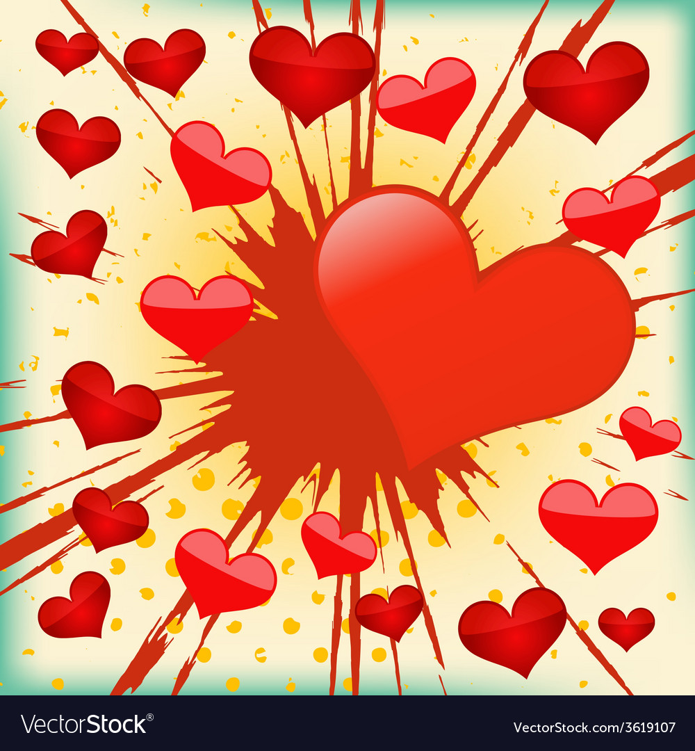 Exploding Heart Background