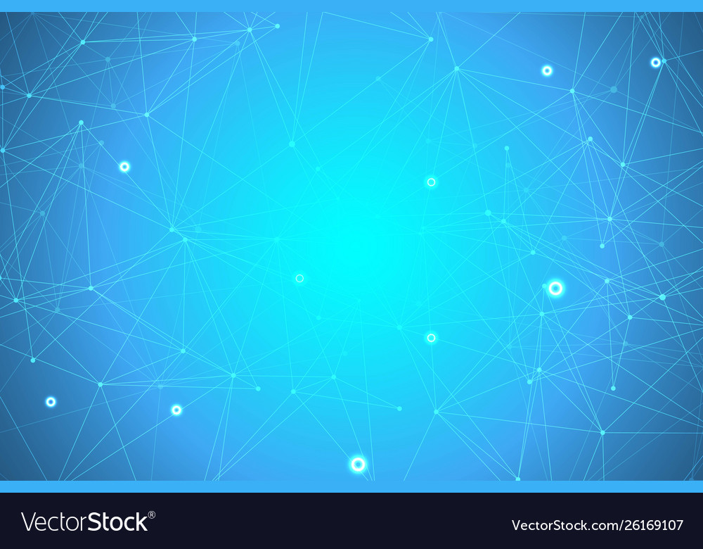 Geometric abstract background with connected line vector image Geometric abstract background with connected line