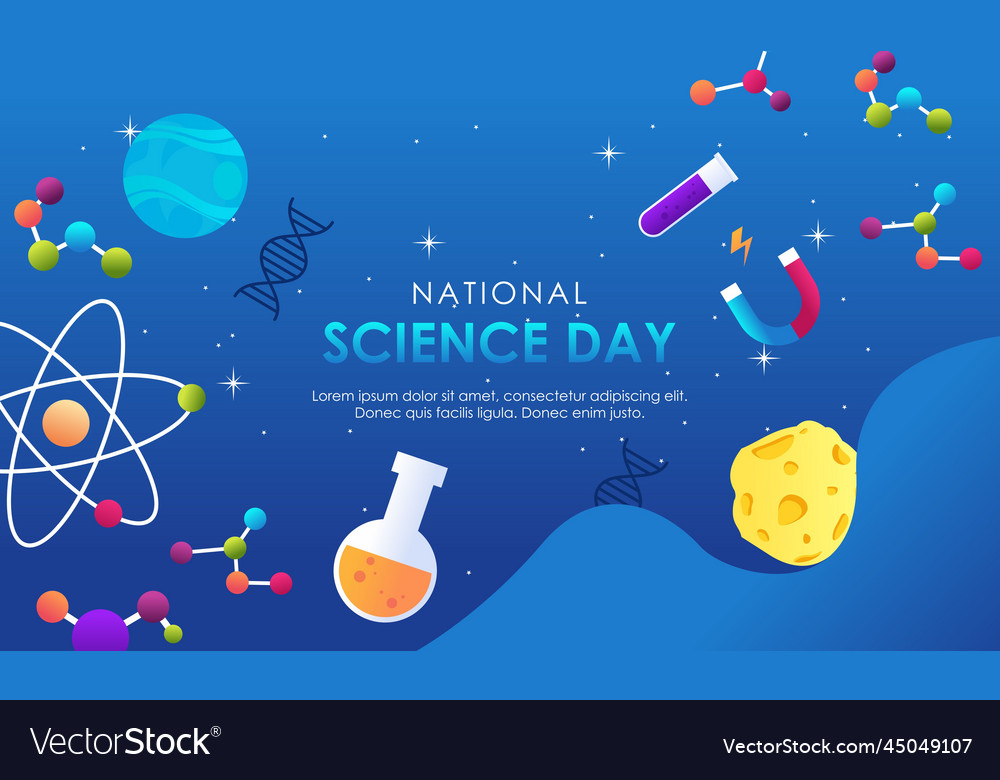 Gradient science twitch background design template