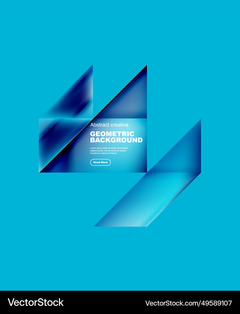 Gradient triangles abstract background Royalty Free Vector