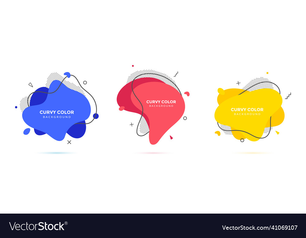 Modern liquid irregular amoeba blob shape abstract vector image Modern liquid irregular amoeba blob shape abstract