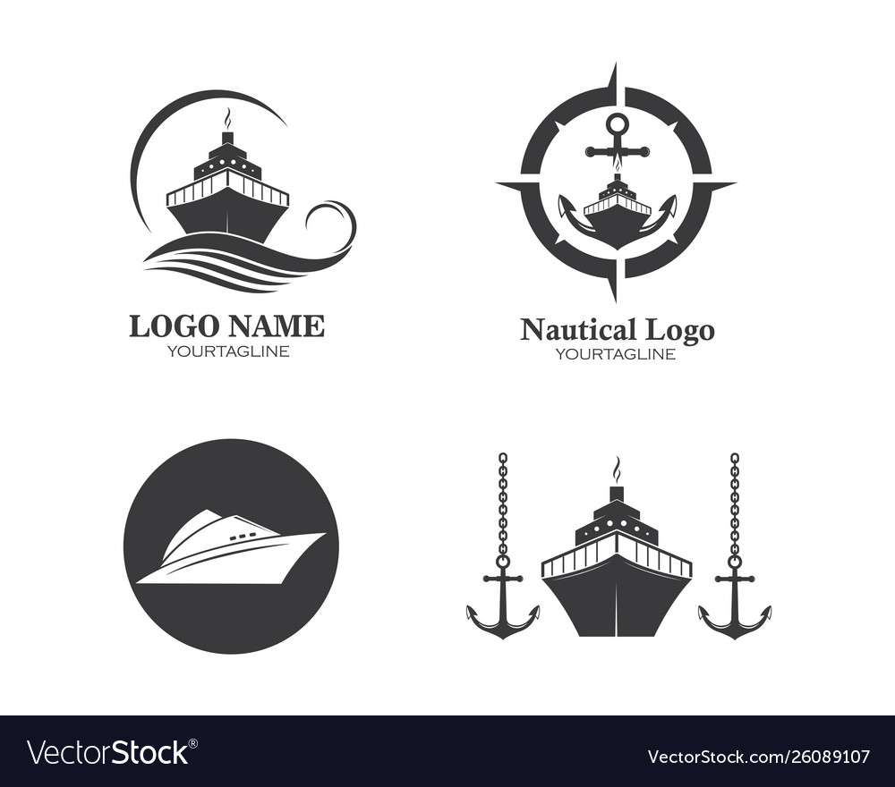 Nautical Ship Logo Template