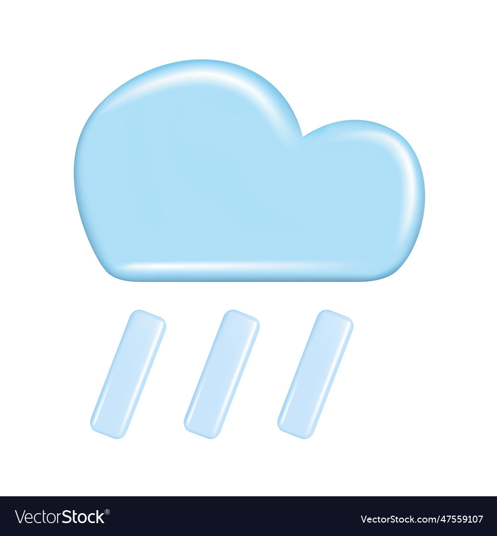 Realistic 3d design of weather forecast elements
