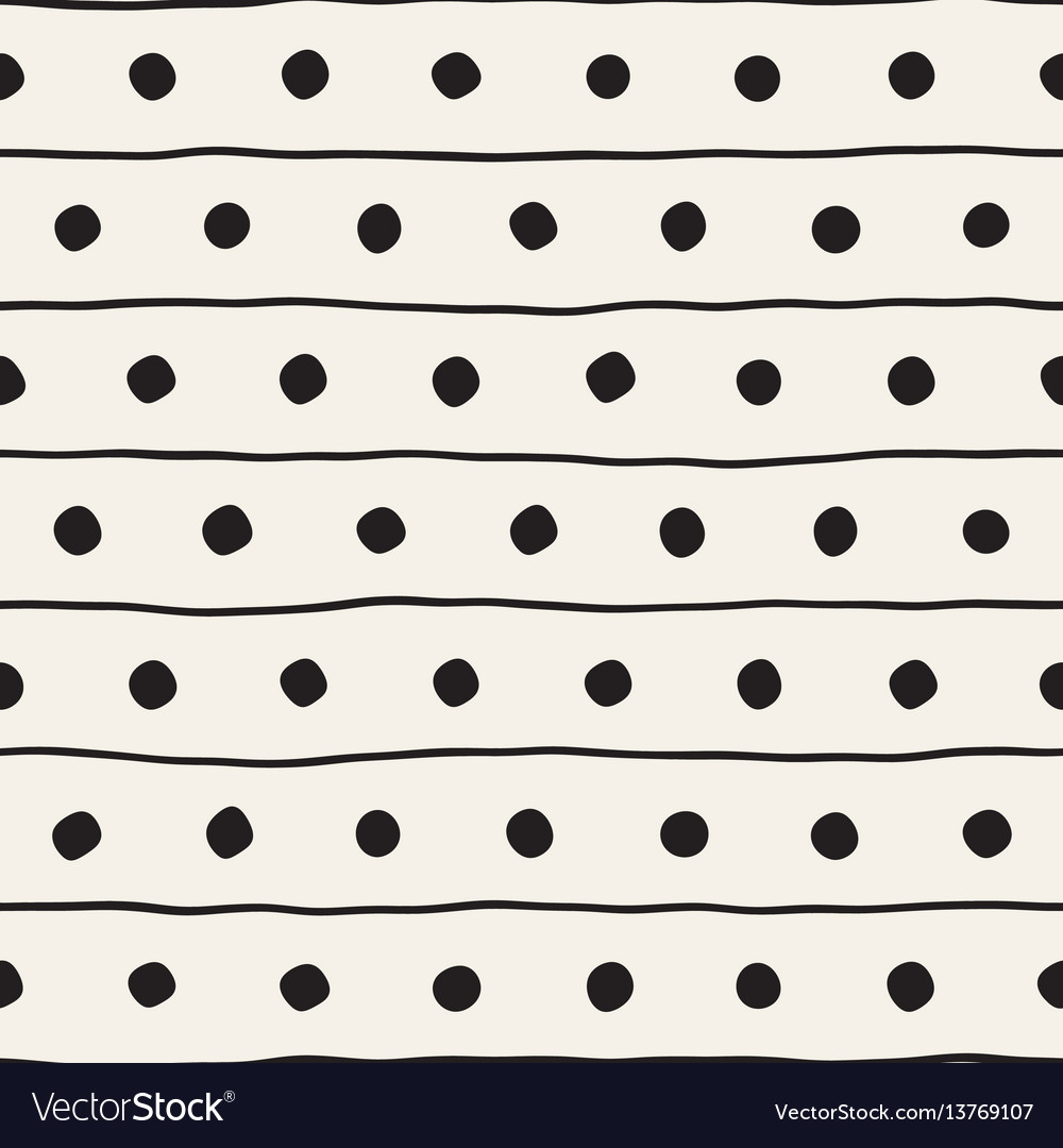 Seamless childlike pattern monochrome hand