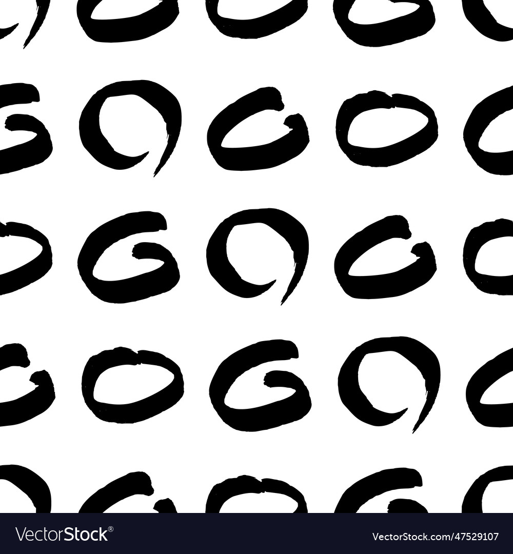 Seamless pattern with sketch circles shape Vector Image Seamless pattern with sketch circles shape