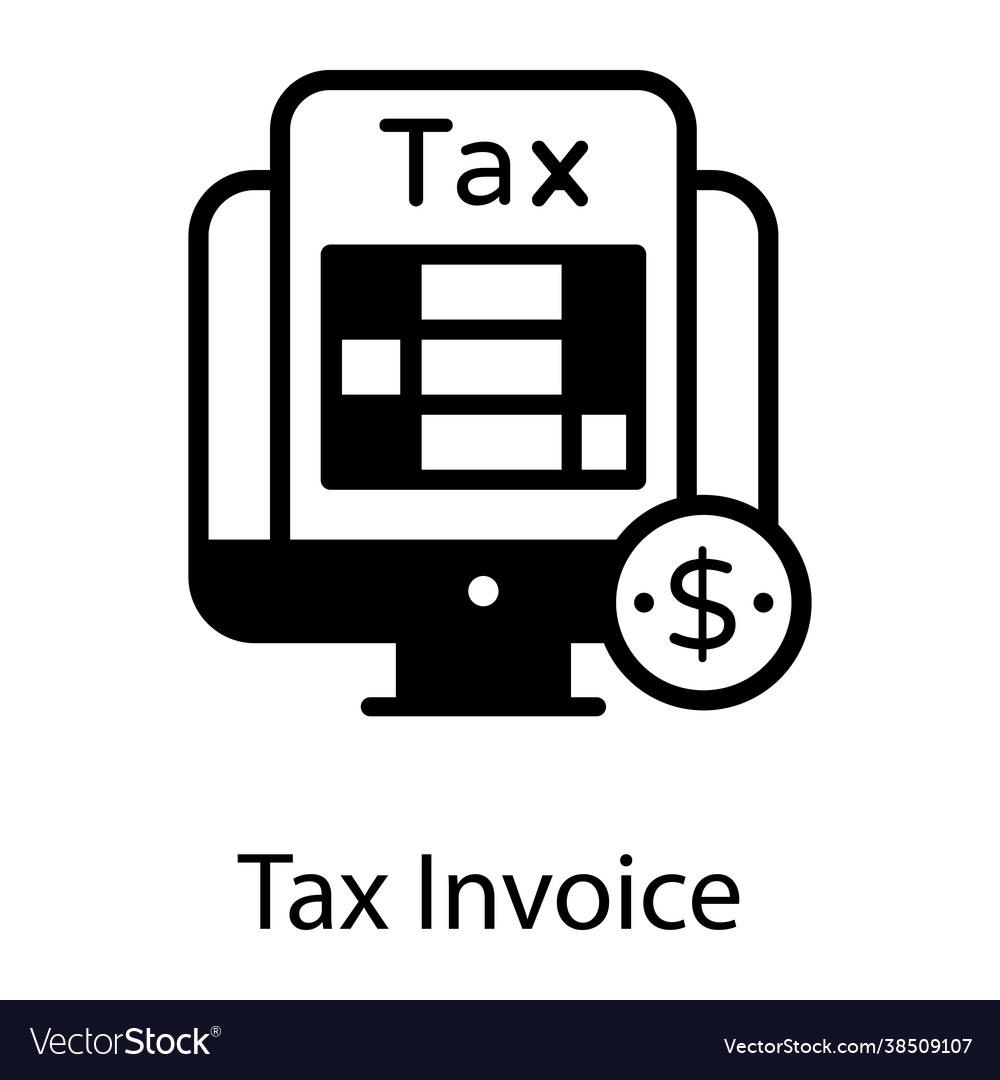 Tax invoice Royalty Free Vector Image - VectorStock