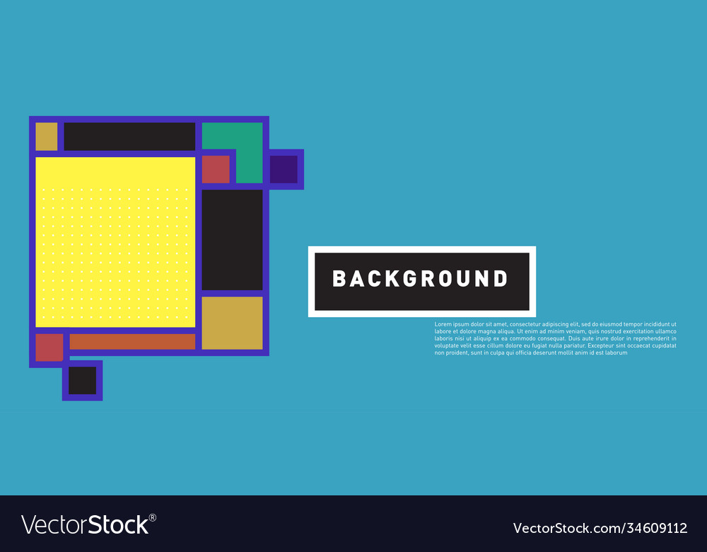 Abstract colorful rectangle background for banner vector image Abstract colorful rectangle background for banner