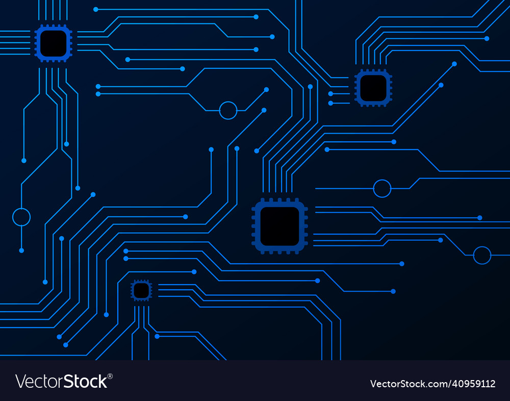 Circuit technology background with hi-tech digital vector image Circuit technology background with hi-tech digital