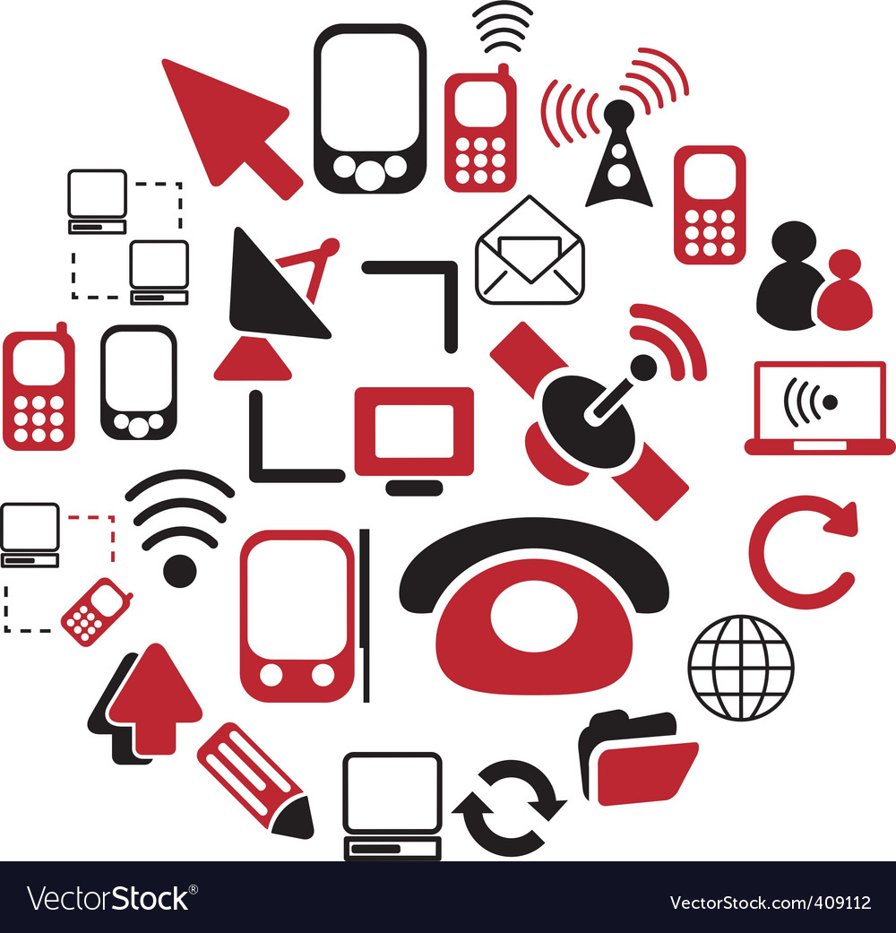 Communication Icons - Network & Messaging