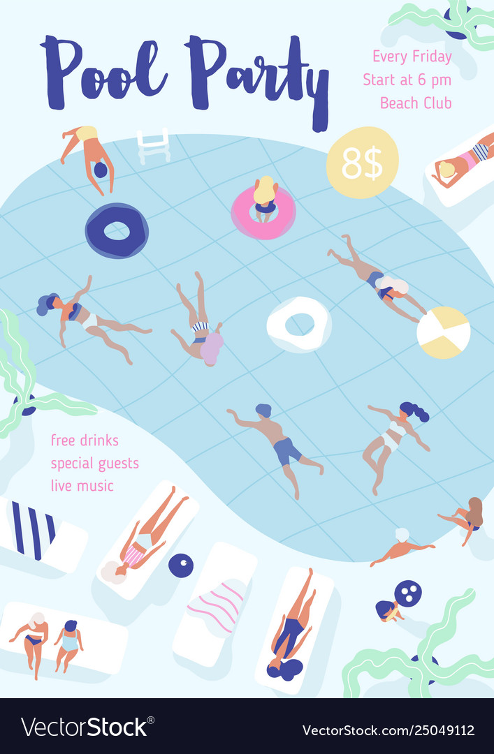 flyer poster party invitation template with pool party invitation templates