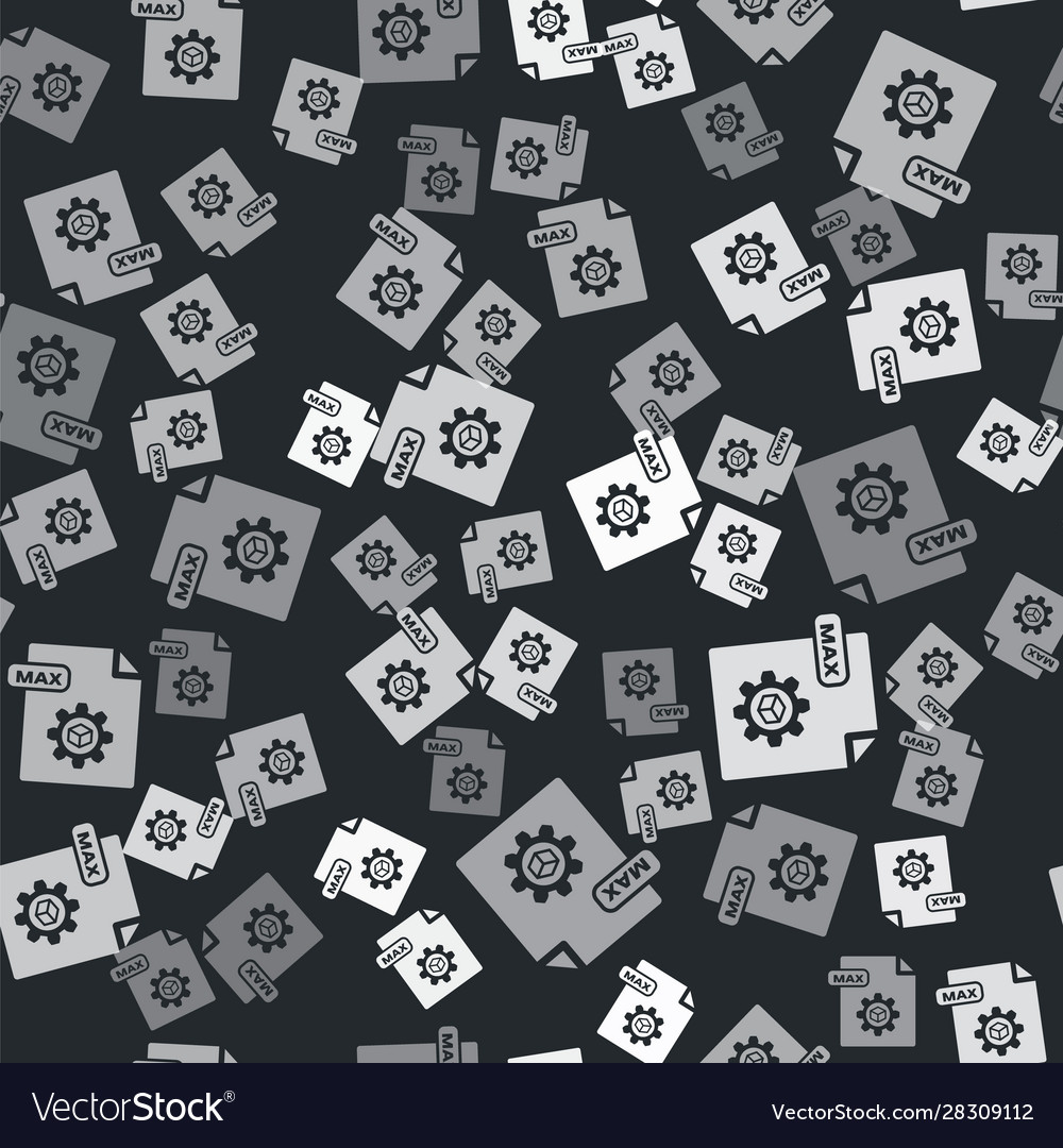 Grey max file document download button icon vector image Grey max file document download button icon