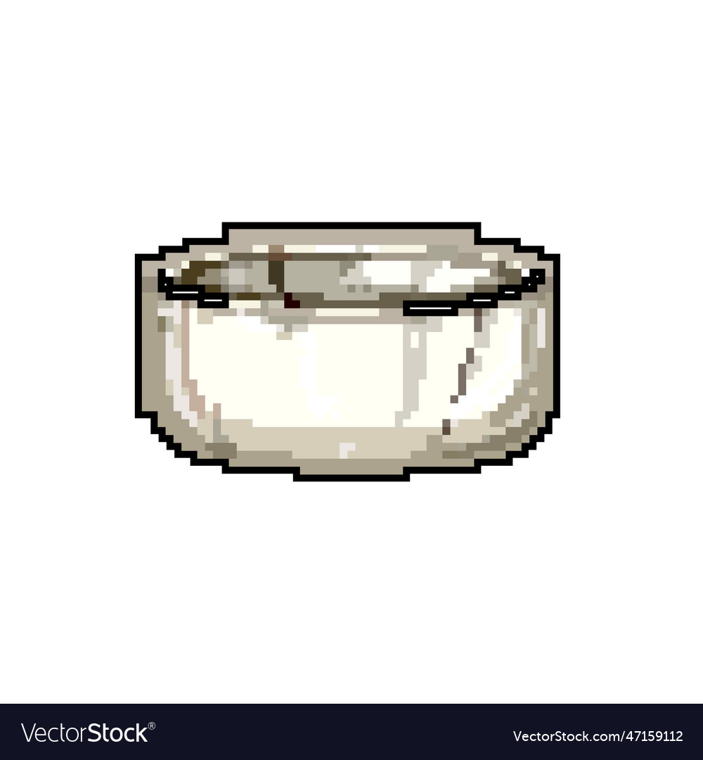 Modern marble bowl game pixel art Royalty Free Vector Image